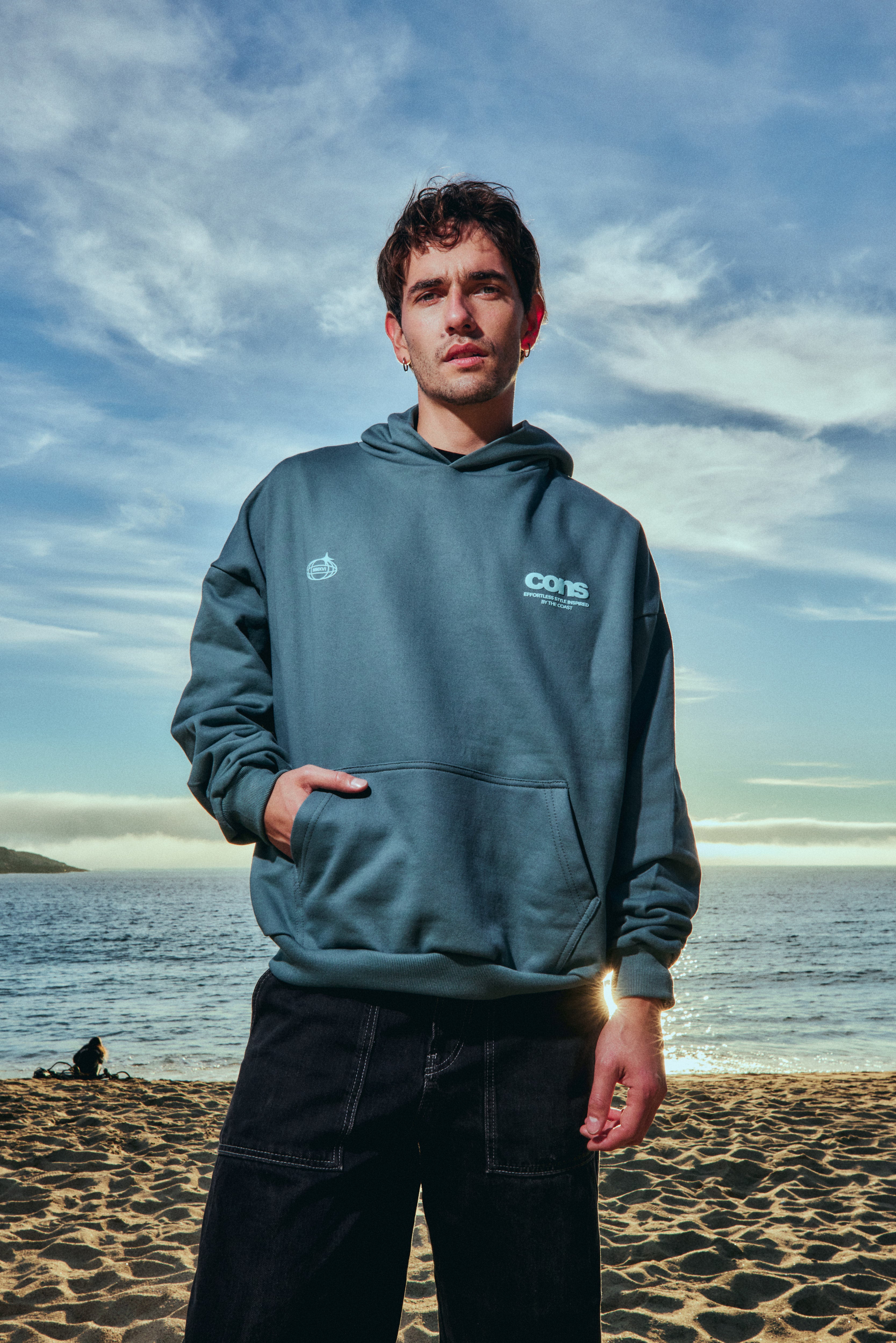 HOODIE COAST BLUE STEEL