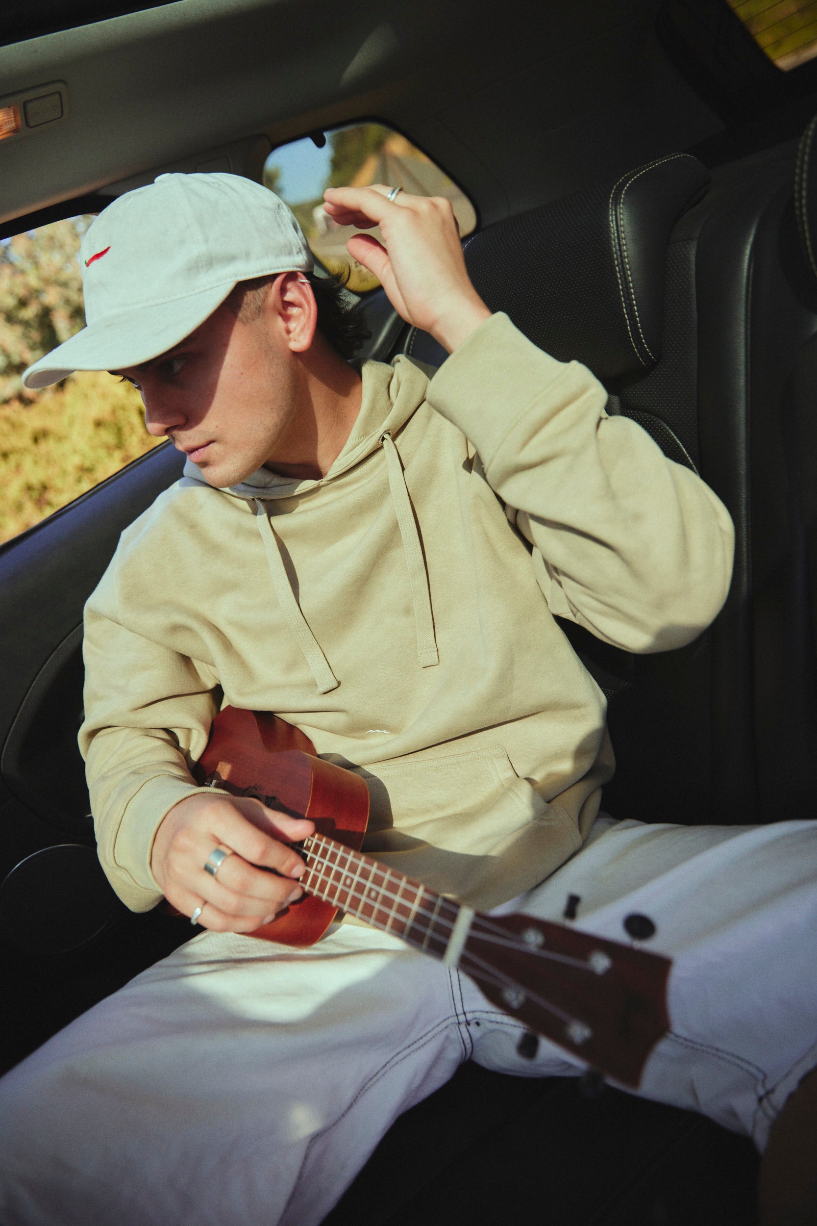 HOODIE BEACH VIBES OLIVO