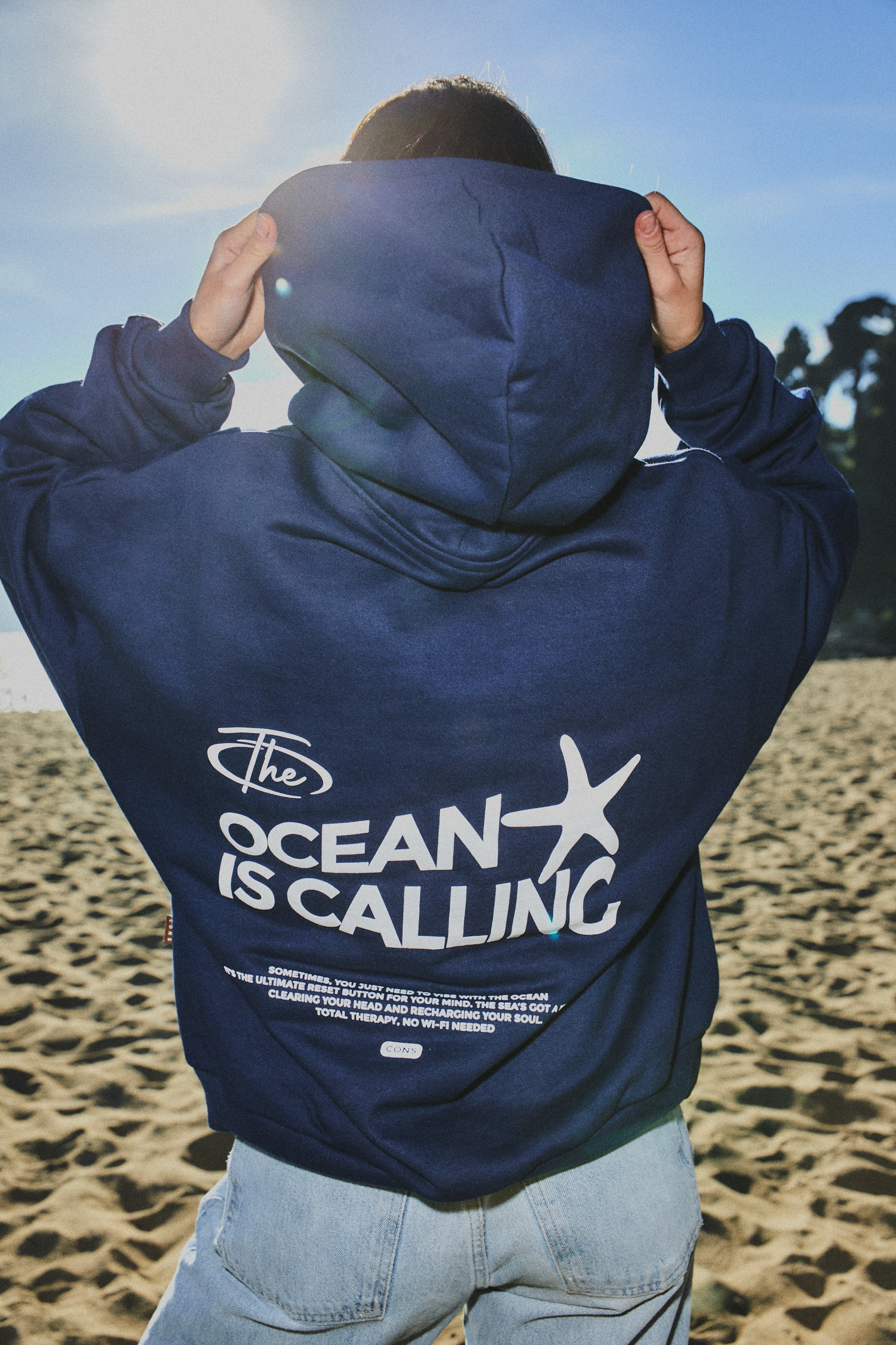 HOODIE OCEAN CALL BLUE