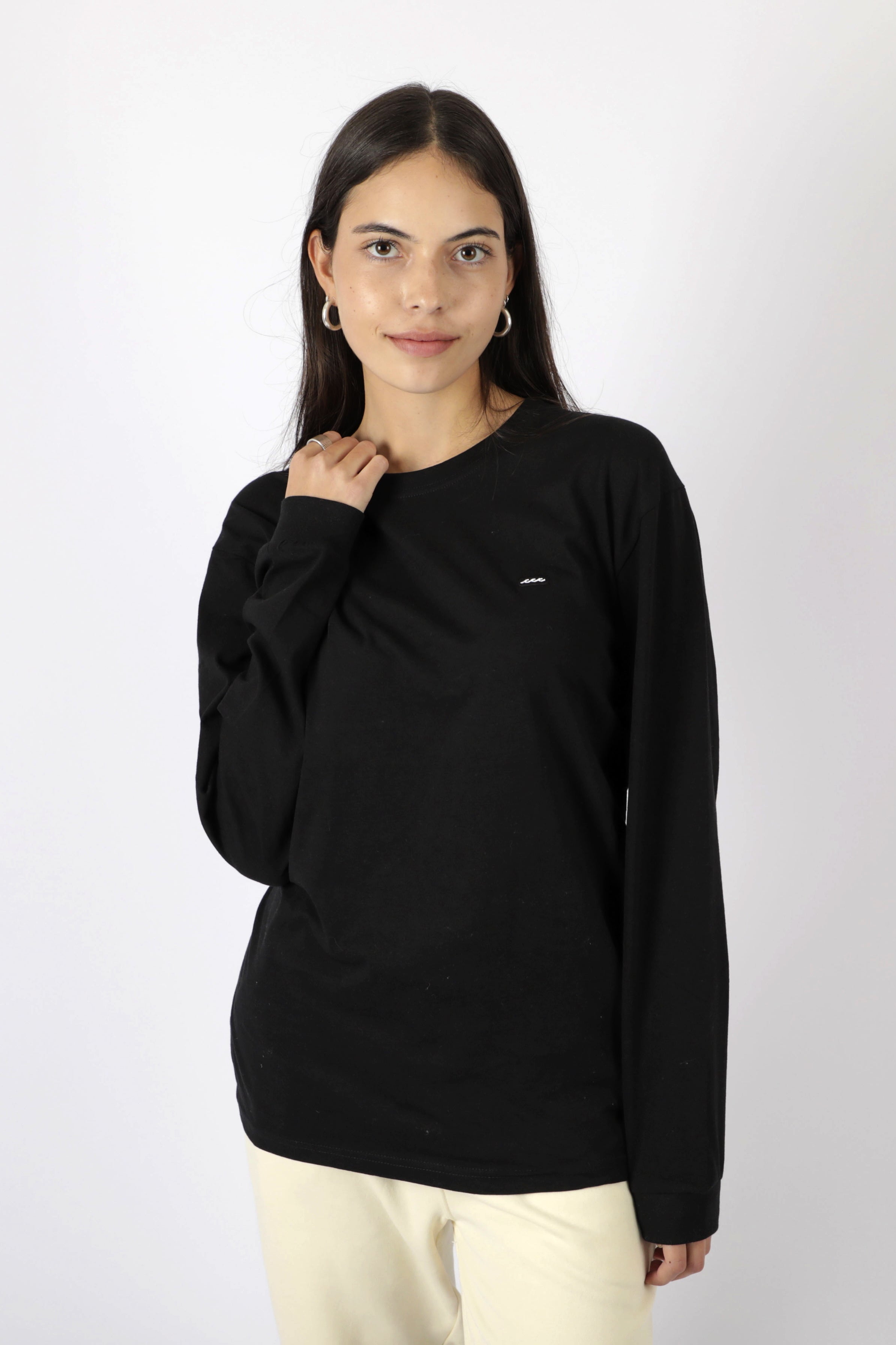POLERA M/L PATCH BLACK