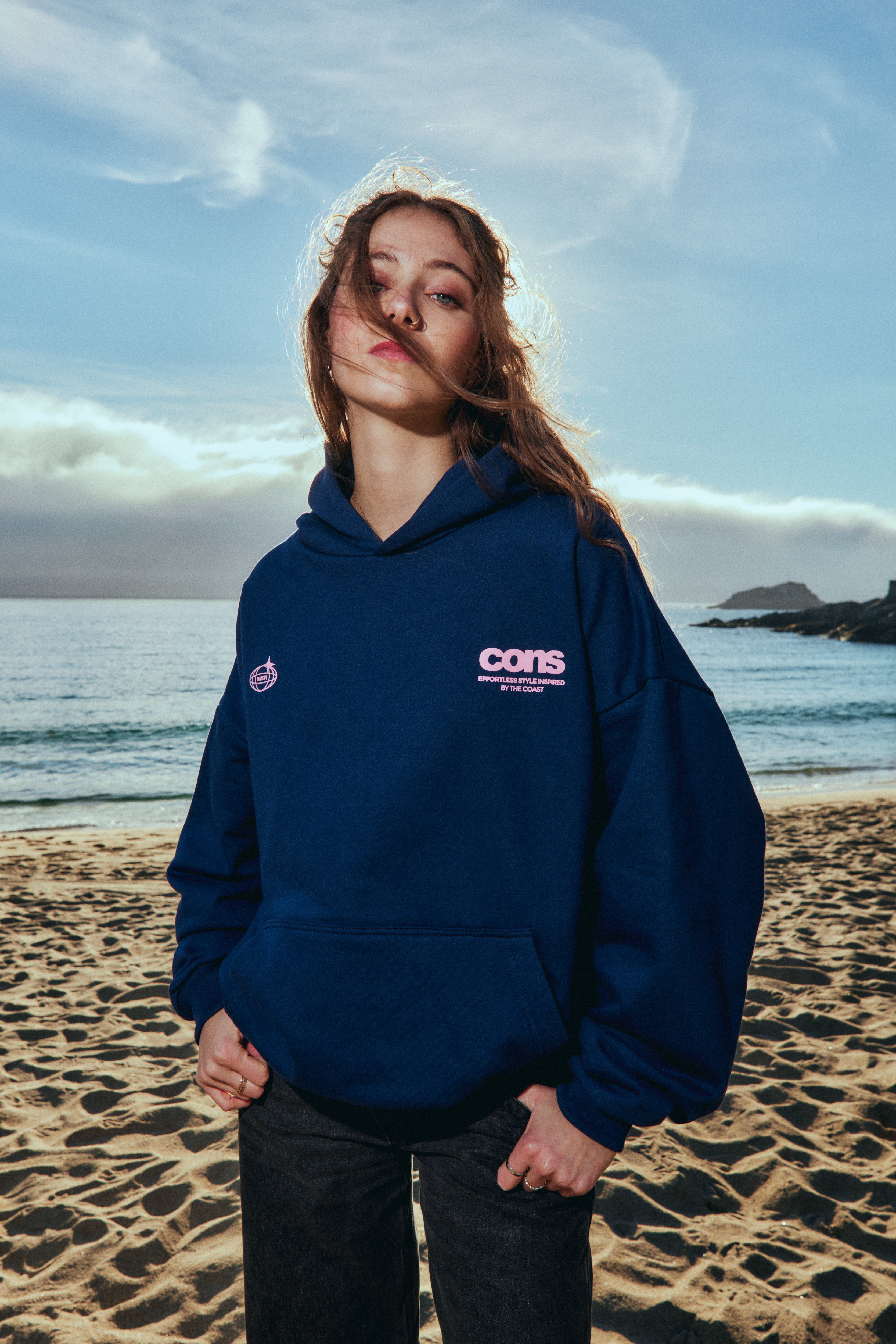 HOODIE CONS COAST BLUE