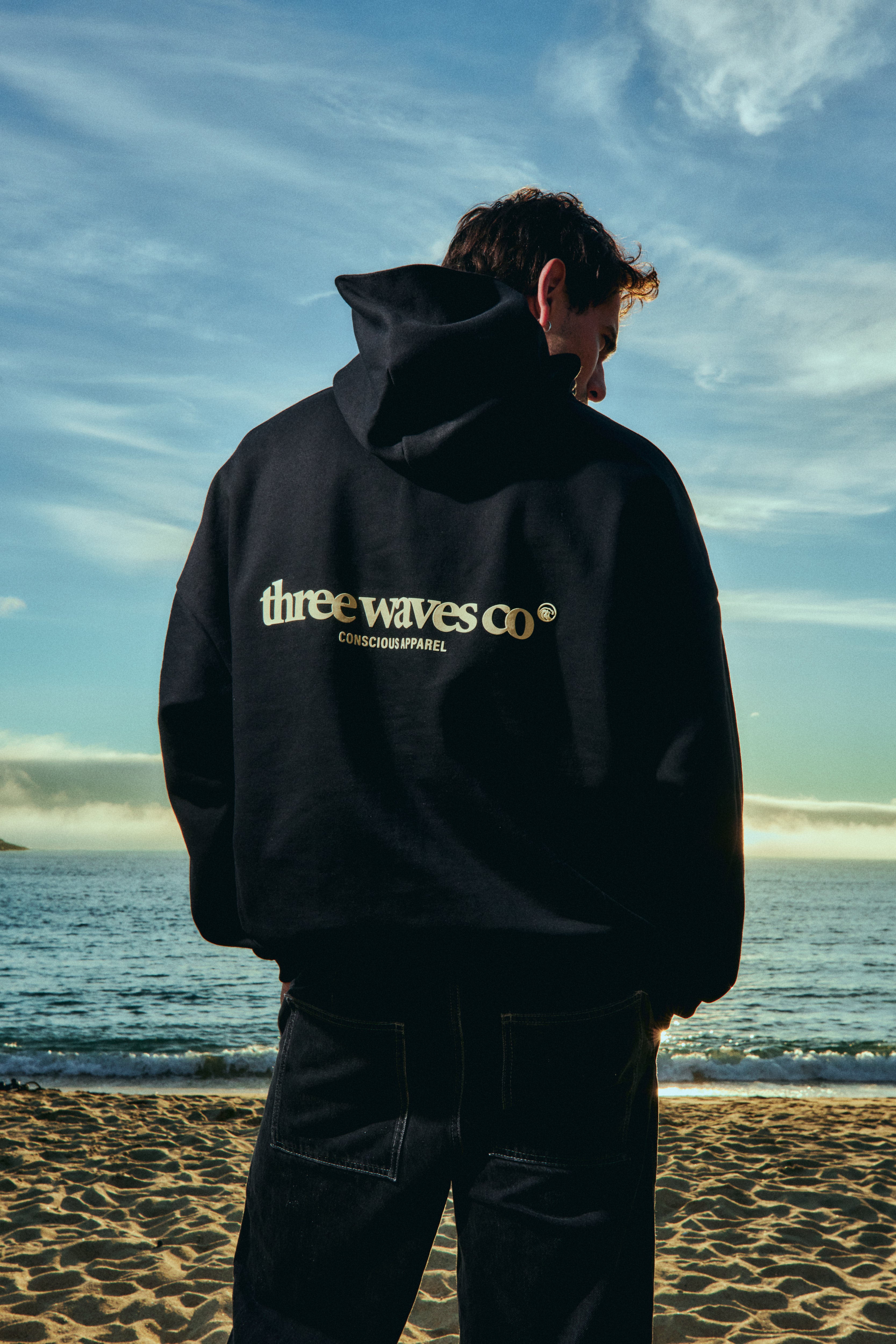 HOODIE WAVE NEGRO