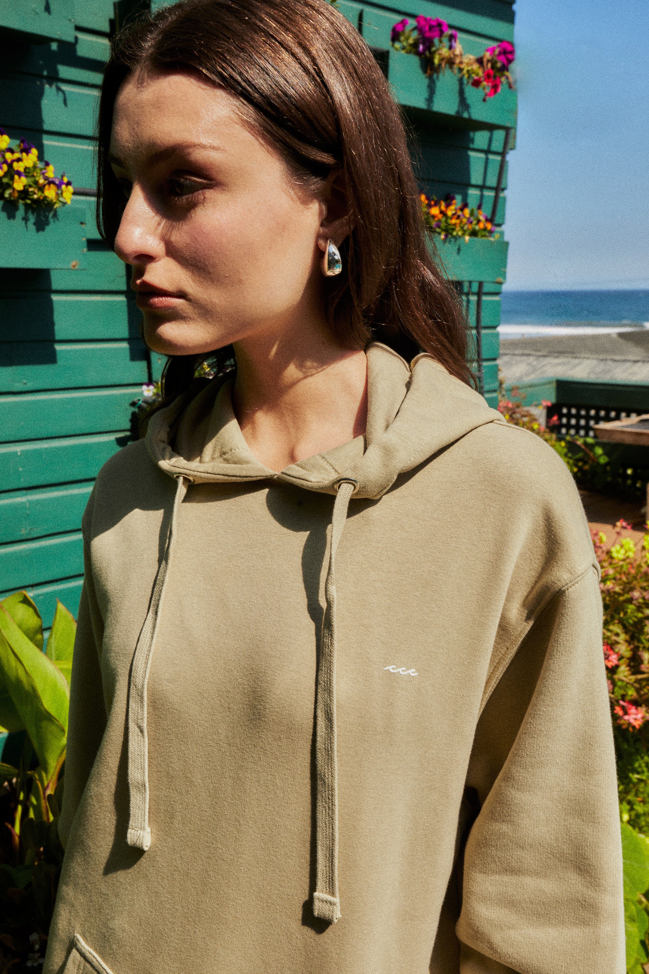 HOODIE GOOD VIBES MMXVI OLIVO