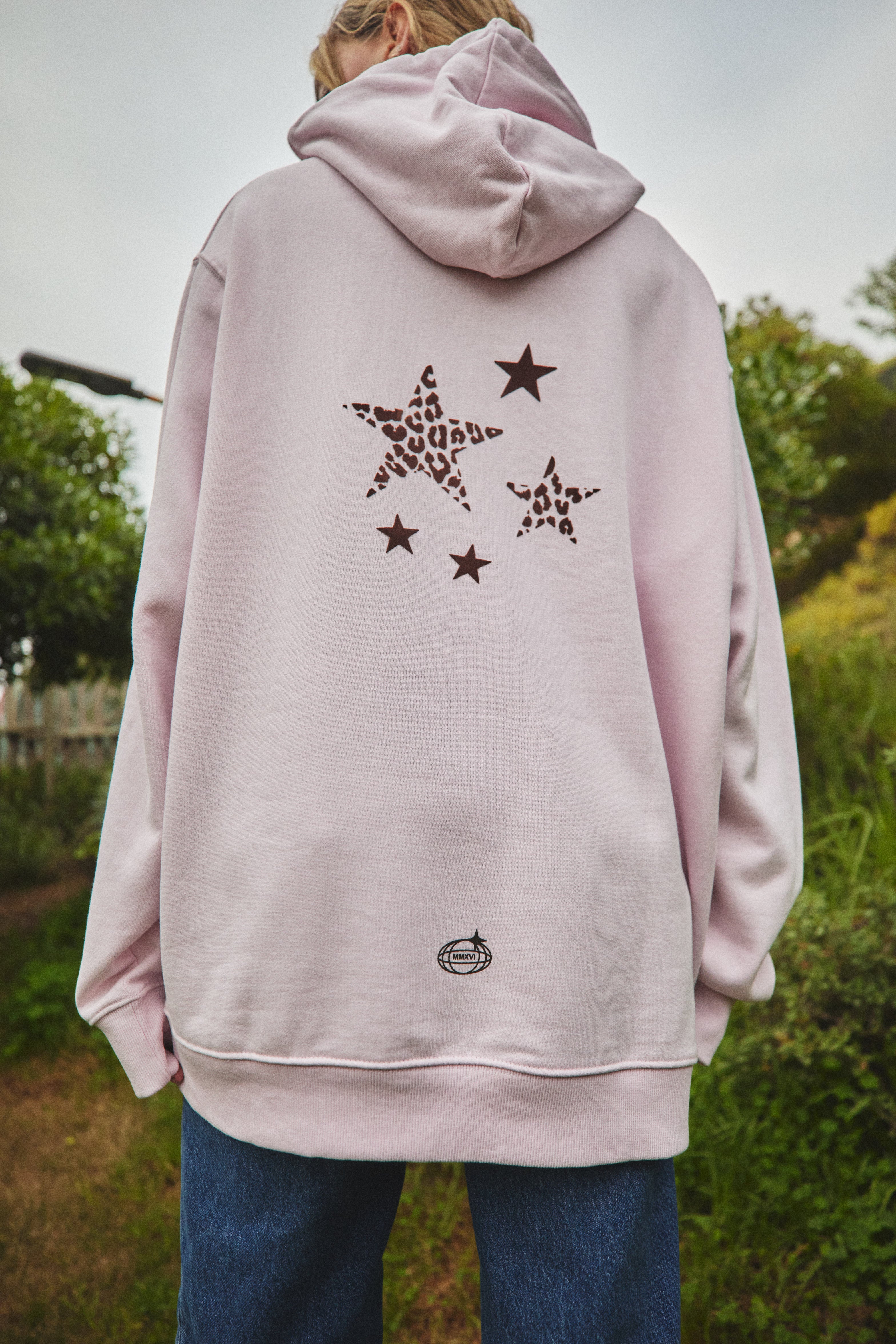 HOODIE MADE OF STARS ROSA