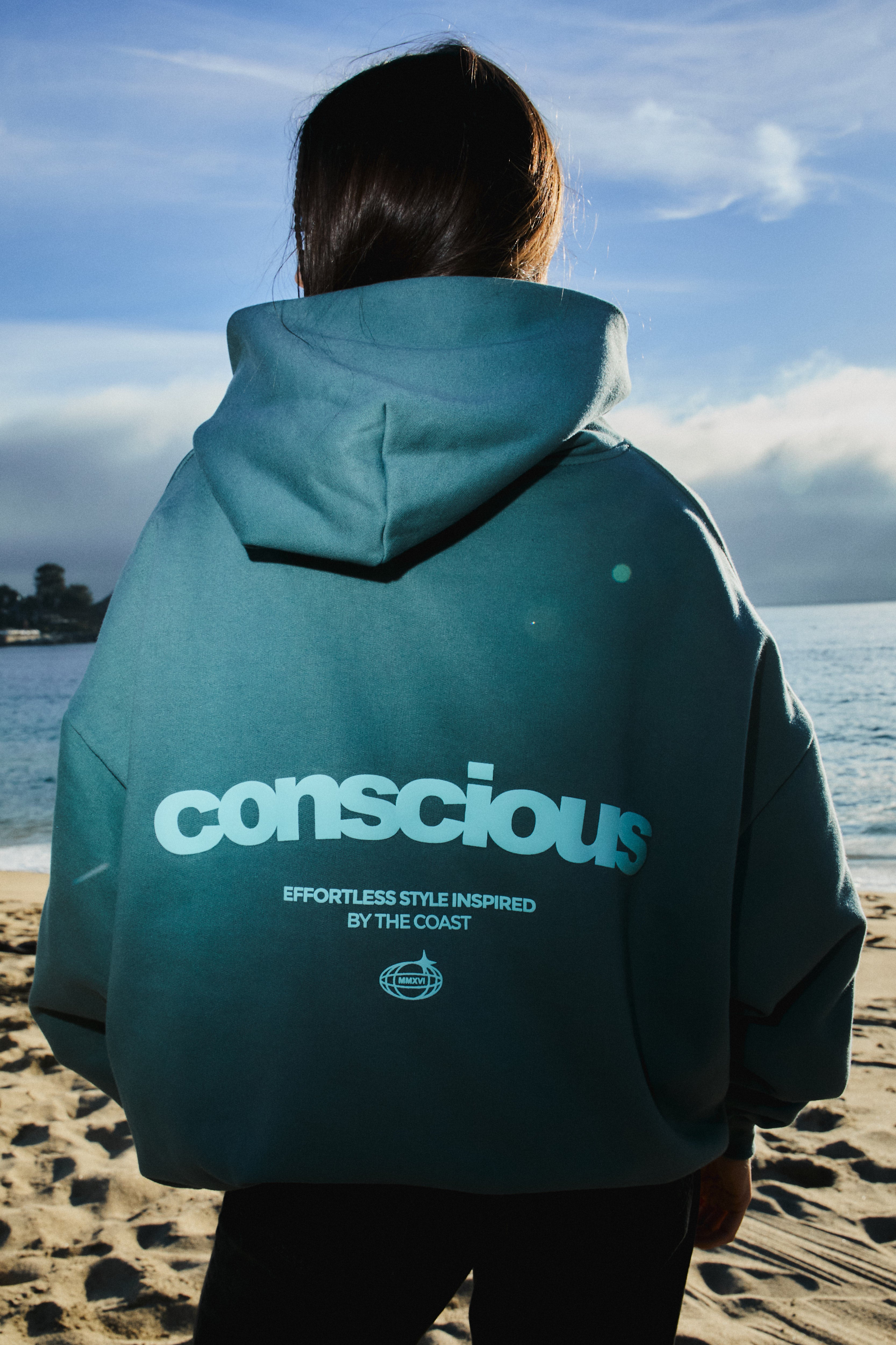 HOODIE COAST BLUE STEEL