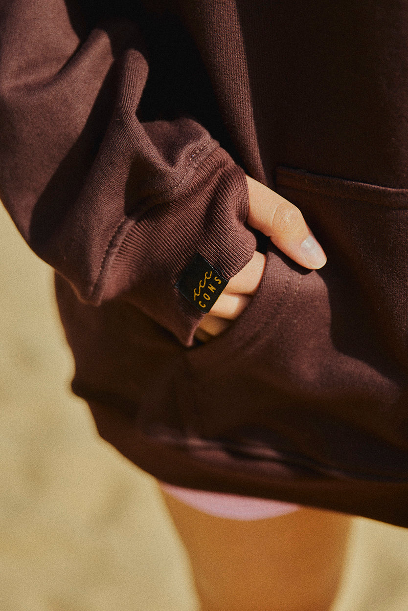 HOODIE TROPICONS MOCCA OVERSIZE